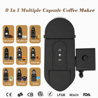 Machine à café multi-capsules OEM ODM avec module mousseur à lait en option, compatible avec diverses capsules et café moulu pour la maison et le bureau