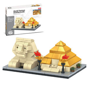 Bâtiment de renommée mondiale bricolage jouet en plastique Mini briques blocs de construction Construction architecte Miniature - Product Image 6