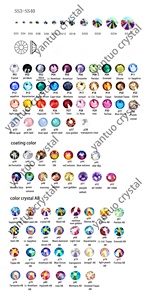 Rhinestone Zirkon Biru SS3-SS20 Grosir, Bukan Hot Fix, Batu Berlian Flatback, Rhinestone Kaca Flatback - Product Image 4