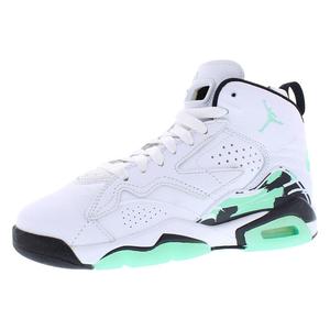 Jordan MVP Leather GS Chaussures de basket-ball pour garçons Blanc Vert Lumineux Noir - Product Image 5