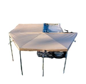 Tente de toit rigide pliable à 270 degrés pour voiture avec poteaux en aluminium durables et pare-soleil latéral imperméable - Product Image 1