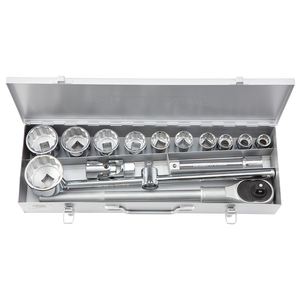 Jeu de douilles FG 629B S15, entraînement 1/2 pouce, 15 pièces, kit d'outils de réparation automobile - Product Image 1