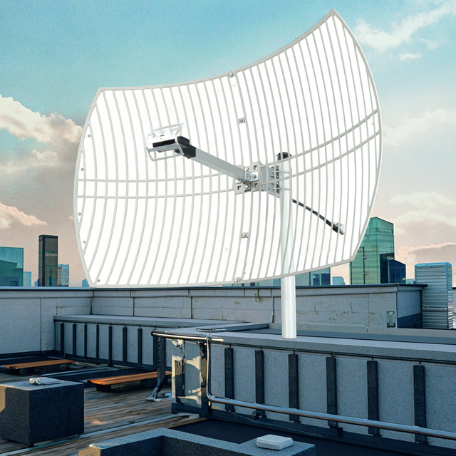 External 2g 3g 4g 5g MIMO High-Gain High Gain 24dbi 2km Directional Grid Parabolic Antenna Outdoor Communication Antennas