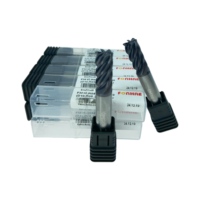 Fraise à queue plate en carbure de tungstène à 6 dents, 6 flûtes, personnalisable, revêtue, pour usinage CNC, OEM, résistante à l'usure