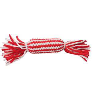 Giocattolo da masticare interattivo in rosso e <span class=keywords><strong>bianco</strong></span> per le vacanze di natale giocattolo di corda di cotone peluche durevole per cuccioli e cani medi - Product Image 3