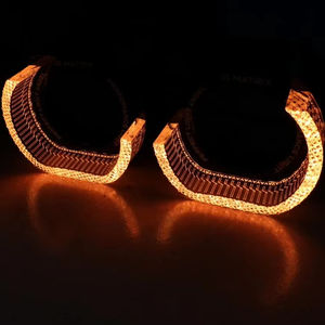 Cubierta de lente de proyector 5D Bi LED 1,5 2,5 3,0 RGB Symphony Light APP Control LED Angel Eyes para decoración de faros de coche - Product Image 1