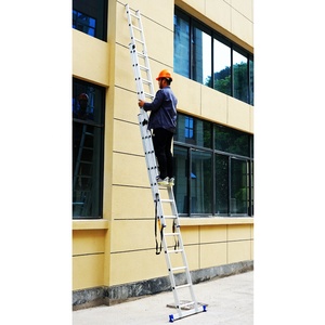 Chiều Cao <span class=keywords><strong>20</strong></span> Bước Thang Nhôm Làm Có Thể Gập Lại Dễ Dàng Cửa Hàng Bước Kết Hợp Bước Mở Rộng Thang - Product Image 2