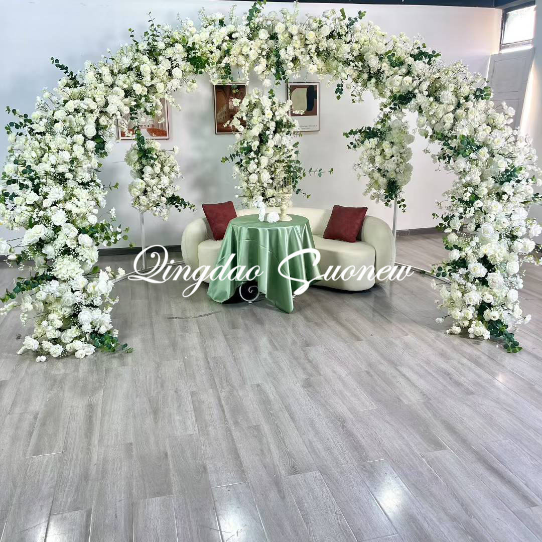 wedding stage decoration products frame with decoration with flourings