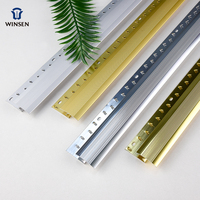 Décoration de luxe en laiton en métal bordure en aluminium tuile diviseur vinyle carrelage bord bande
