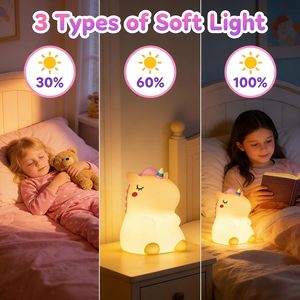 <span class=keywords><strong>Lampe</strong></span> de <span class=keywords><strong>chevet</strong></span> LED <span class=keywords><strong>licorne</strong></span> multicolore moderne, à intensité variable, en silicone, avec commande tactile, rechargeable, indispensable pour la chambre à coucher - Product Image 6