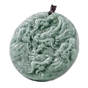 Vender natural Myanmar Jade dragão 12 pingente do zodíaco Jade Natural jade dragão