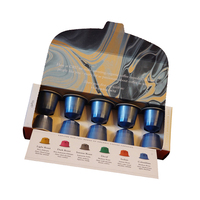 Boîte d'emballage vide en carton personnalisé de luxe pour capsules de café d'hôtel