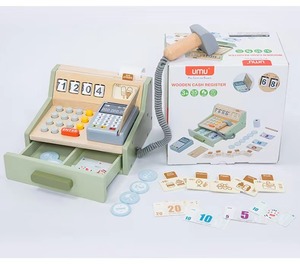 Desarrollo de la educación de la primera infancia Juguete de madera Juego de simulación Reunión familiar Juego de simulación Concepto preescolar Venta de efectivo - Product Image 3