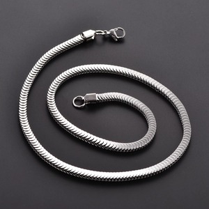 Collier chaîne délicat en acier inoxydable de 3,8 mm motif écailles de poisson pour femmes et hommes, couleur argent et or, ras-de-cou, accessoires de bijoux en métal - Product Image 6