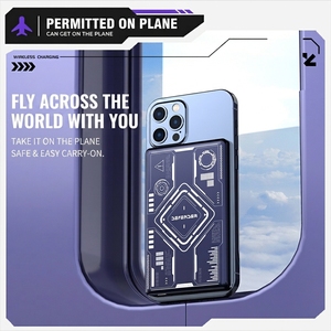 Cargador Magnético Portátil Delgado <span class=keywords><strong>de</strong></span> 5000mAh, <span class=keywords><strong>Banco</strong></span> <span class=keywords><strong>de</strong></span> Energía Externo con Carga Inalámbrica y Carga Rápida USB-C 20W PD para Teléfono - Product Image 2