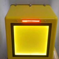 Boîte de livraison à emporter de boîte de queue de moto de publicité mobile de lumière LED à trois côtés de haute intensité