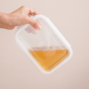 Ensemble de récipients de conservation <span class=keywords><strong>alimentaire</strong></span> en <span class=keywords><strong>verre</strong></span> borosilicate rectangulaires, compatibles avec le micro-ondes, boîte à lunch en <span class=keywords><strong>verre</strong></span> pour la préparation des repas - Product Image 4
