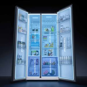 Réfrigérateur côte à côte Xiaomi Mijia 700L, capacité maximale Moqingyan BCD-700WMSA, contrôle intelligent par application, 220V, pour cuisine domestique - Product Image 5