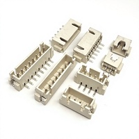 Bloc de bornes XH-4AW 2.54-4P à pas de 2,54 mm, broches courbées, ignifuge, résistant aux hautes températures, beige, pour PCB/électronique 3C