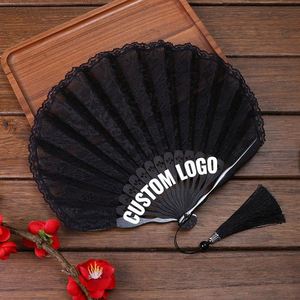 Personalised Folding Fan Decorative Hand Fan for Festival Party Promotion Wedding Ceremony and Bridal Shower <b>Gift</b> Custom Print - Product Image 2