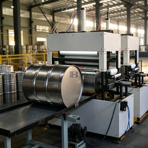 Máquina de limpieza de paredes exteriores de tambores de acero de 200L, equipo de reacondicionamiento de tambores para lavadoras - Product Image 1