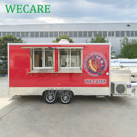 WECARE Remorque Alimentaire Mobile pour Glaces, Café, Snacks, Boulangerie, Tacos, Poulet Rôti, Grillades, et Concessions