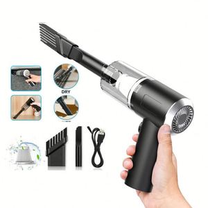 Aspirateur à main sans fil 120W, mini, portable, pour voiture, maison, sans fil, vente en gros - Product Image 1
