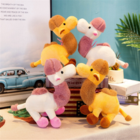 Porte-clés mignon en peluche super douce en forme de chameau, mini jouet en peluche, pendentif de sac anti-stress pour cadeaux d'enfants