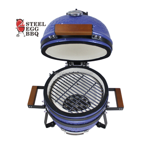 Parrilla Kamado Redonda Azul SEB de 13 Pulgadas, Parrilla Kamado Grande, Barbacoa, <span class=keywords><strong>Asador</strong></span> de Cerámica para Exteriores - Product Image 3