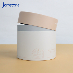 Boîte d'emballage cylindrique en carton kraft pour capsules de gel alimentaire à base de plantes, design personnalisé, recyclable, tube en papier pour poudre de protéines - Product Image 3