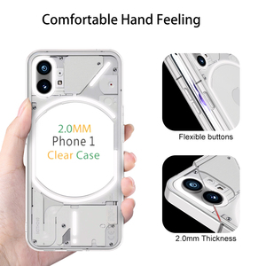 3D de lujo 2,0 MM transparente suave Acrigel espejo caso claro cubierta para nada Teléfono 1 <span class=keywords><strong>Funda</strong></span> armadura cubierta de la Caja - Product Image 2