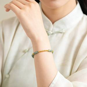 กำไลหยกเจไดต์สีน้ำเงินธรรมชาติ เงินแท้ S925 เครื่องประดับผู้หญิง ดีไซน์ดั้งเดิม พร้อมใบรับรองการประเมินราคา D925 - Product Image 4