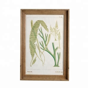 planta hojas pintura madera Rústico decoración de la pared arte para el hogar deco - Product Image 4