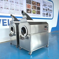 Meilleur Prix Machine à Torréfier les Cacahuètes Automatique à Petite Échelle, Torréfacteur Rotatif Électrique/Gaz pour Cacahuètes Sèches, à Vendre