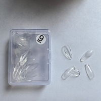 Faux ongles à construire, forme amande, demi-mat, couvrance totale, numérotés, pour extension