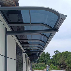 Lámina de policarbonato Xinshiyuan gris, duradera, de diseño moderno para aleros de balcón, toldo, techo, parasol, personalizable - Product Image 2