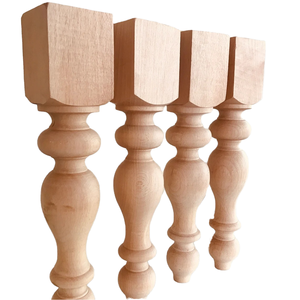 Pied de table en bois massif, durable, élégant, écologique, personnalisé, moderne, rectangulaire, facile à installer, pour villa, chambre, hôtel - Product Image 1