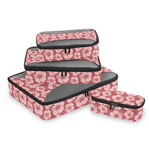 Hawaii Hibiscus Design 6-Pack Customize Organizer Travel Luggage Packing Cubes Sets Suitcase Compression Storage Bag for Travel - Product Image 3