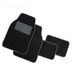 Tappetini universali per auto per tutte le stagioni tappeto nero Tapis Alfombra universale Para auto 4 tappetini per auto