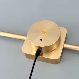 Lampada da parete magnetica ricaricabile Touch Control con lampada da parete rotante superiore e staccabile dimmerabile