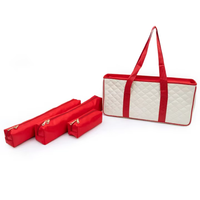 Compagnon de nuit de jeu de couleur personnalisée Ensemble de Mahjong de taille standard Sacs fourre-tout Mahjongg larges avec fermeture à glissière