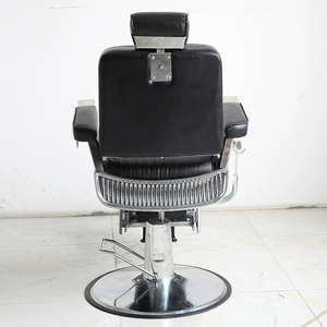 High End Barber <b>Chair</b> Men Luxury Hair Salon Stainless Steel Hair Hairdressing Customize Color logo Recline Lifting - Product Image 5