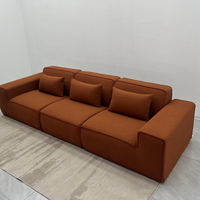 Komprimiertes Vakuumverpacktes Modulares Dreisitzer-Ecksofa mit Chenille-Bezug Platzsparend für Wohnzimmer Hotel Apartment