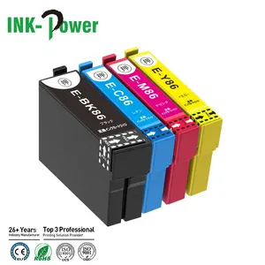 INK-POWER IC86 IC4CL86 ICBK86 ICC86 ICM86 ICY86 Premium kartrid tinta Inkjet warna kompatibel untuk Printer Epson PX-M680F