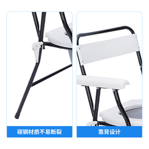 Foldable Lightweight <b>Commode</b> <b>Chair</b> For Elderly Pregnant Women With Detachable Bedpan Safety Lock High Load Bearing Capacity - Product Image 3