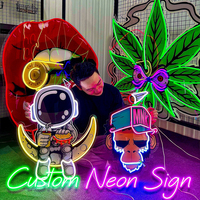 Enseigne au néon personnalisée imprimée en 3D UV Hello Gorgeous Neon Led Sign personnalisée pour la décoration artistique