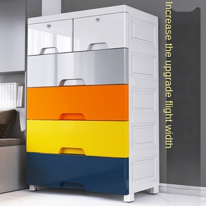 Armoire <span class=keywords><strong>de</strong></span> rangement épaissie pour enfants, meuble <span class=keywords><strong>de</strong></span> rangement en plastique, boîte <span class=keywords><strong>de</strong></span> rangement simple pour la maison, rangement pour chaussures décontractées - Product Image 1