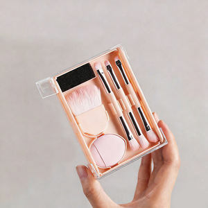 Juego <span class=keywords><strong>de</strong></span> 8 mini brochas <span class=keywords><strong>de</strong></span> <span class=keywords><strong>maquillaje</strong></span> con estuche, portátiles, <span class=keywords><strong>de</strong></span> doble punta, para sombra <span class=keywords><strong>de</strong></span> ojos, polvo, base, esponja para difuminar, herramientas <span class=keywords><strong>de</strong></span> <span class=keywords><strong>maquillaje</strong></span> - Product Image 4