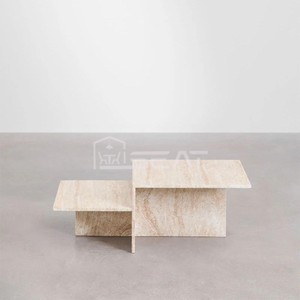 Wabi Sabi โต๊ะกาแฟสไตล์อิสราเอล, โต๊ะกาแฟสไตล์ Nordic ทนทาน L100xW55xH35cm รับประกัน2ปี - Product Image 4