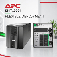 APC SMT1000I Smart-UPS, 1000VA, Tour, 230V, 8 prises IEC C13, SmartSlot, AVR, LCD